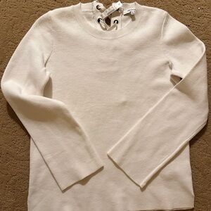 Madewell Lace-Up Neck Sweater – XXS (NWT)